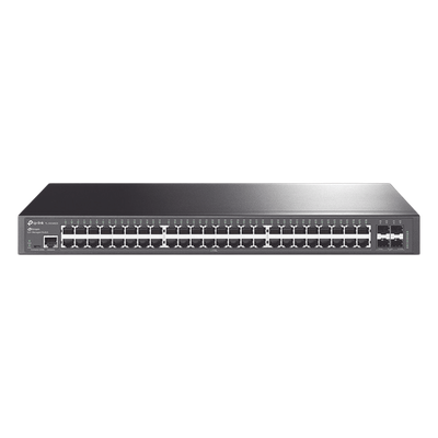Switch Administrable / 48 Puertos Gigabit / 4 Puertos SFP+ 10G / Rendimiento 176 Gbps / Sin Ventilador / Gestión Centralizada en la Nube