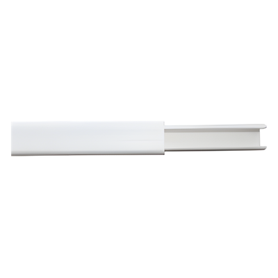 Canaleta de PVC / 12 x 8 mm / 2 m / Autoextinguible / Blanco / -20°C a +85°C