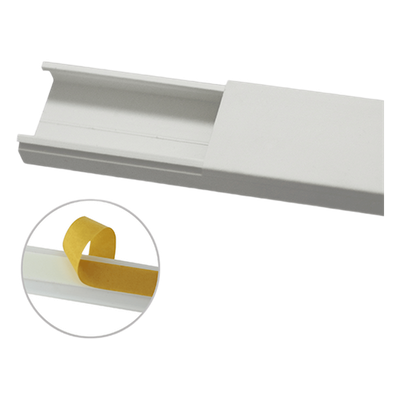 Canaleta para Cableado / 35 x 17 mm / 6 pies (1.83 m) / Sin División / PVC Rígido / Adhesivo Integrado