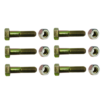 Kit de Tornillería para Torre / Acero Grado 5 / 3/8″ x 2″ / 6 Tornillos y 6 Tuercas / Galvanizado / Exterior