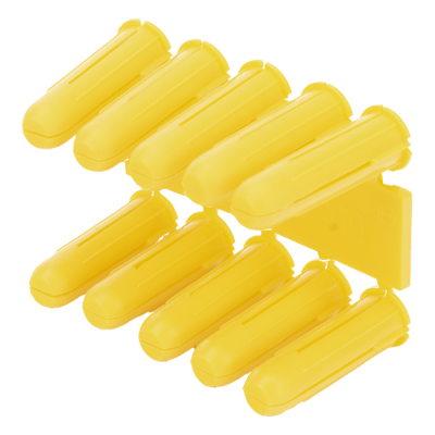 Taquete de Fijación / Doble Expansión Multidireccional / Tornillo 8 mm x 1″ (25.4 mm) / 100 Piezas / Carga 50 kg / Rango Térmico -50°C a +80°C