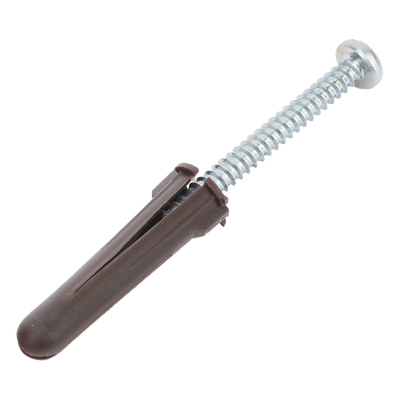 Kit de Fijación / Taquetes Doble Expansión / 10 Piezas / Tornillos 10 mm x 1 3/4″ (44.5 mm) / Carga 120 kg