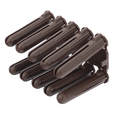 Taquete de Fijación / Doble Expansión Multidireccional / Tornillo 10 mm x 44.5 mm (1 3/4″) / Resistencia 80 kg / Polietileno HDPE / Rango Térmico -50°C a +80°C