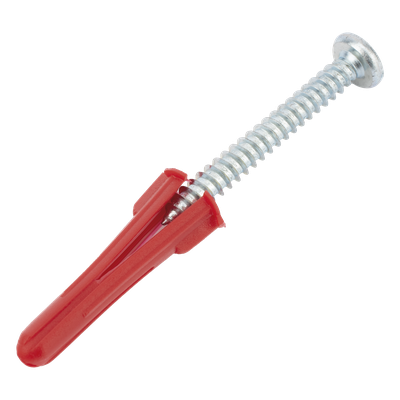 Kit de Fijación / Taquetes de Doble Expansión 1/4″ / Tornillos 10 x 1 1/2″ (38 mm) / Carga 60 kg / 20 Piezas