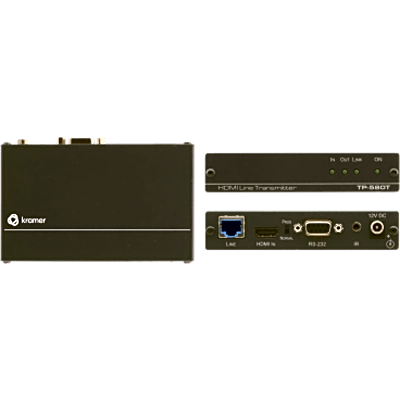 Transmisor HDBaseT / HDMI 4K60 4:2:0 / HDCP 2.2 / Extensión 40 m (130 ft) a 4K / RS-232 e IR Bidireccionales / Sin Ventiladores