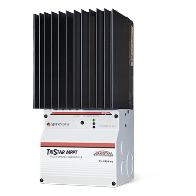 Controlador de Carga MPPT / 45 A / 12/24/36/48 V / Voc 150 Vcc / Sistemas hasta 3 kW / Operación 45°C sin degradación