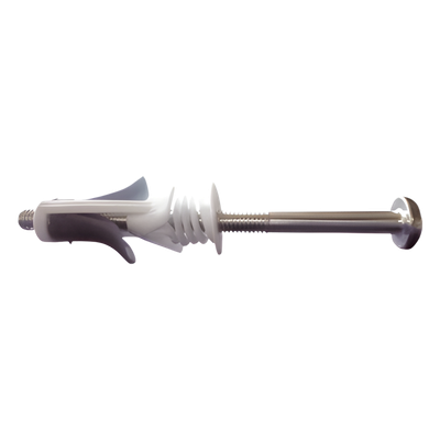 Taquete Tipo Mariposa / Tornillo Integrado 3″ / Carga 20 kg / Resistencia Extracción 7 kg / 25 Piezas / -50°C a +80°C