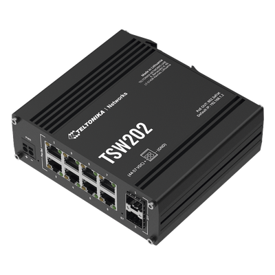 Switch Industrial Administrable L2 / 8 Puertos PoE+ 240W / 2 SFP / Profinet / -40°C a 75°C / IP30