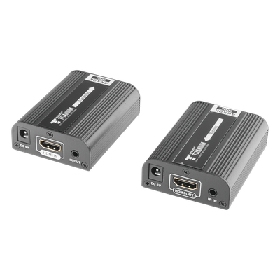 Kit Extensor HDMI para distancias de 30 metros / Resolución 4K x 2K@ 30 Hz/ Cat 6, 6a y 7 / HDCP2.2 / HDMI 2.0 / Soporta PCM, HDbitT / Soporta control remoto del equipo fuente.