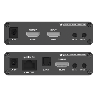 Extensor HDMI / 4K @ 60 Hz / Sin Compresión / Cero Latencia / Alcance 700 m (2296.6 ft) / Cascada 10 Receptores / IR Bidireccional / ARC / S/PDIF