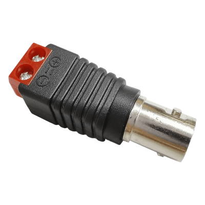 Conector Adaptador / BNC Hembra a Terminales Tipo Tornillo / 5.5 x 2.5 mm / -20°C a 60°C