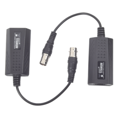 Extensor IP Pasivo / Conversión Ethernet sobre Coaxial / Alcance 200 m (656.2 ft) / 10 Mbps / Protección Sobretensiones 2 kV / Sin Alimentación Externa