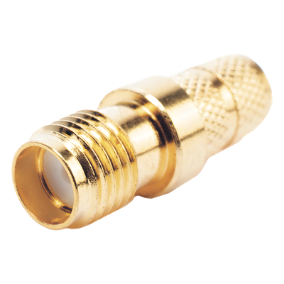 Conector RF / SMA Hembra Inverso / Anillo Plegable / Compatibilidad RG-8/X, LMR-240 / Oro/Oro/Teflón