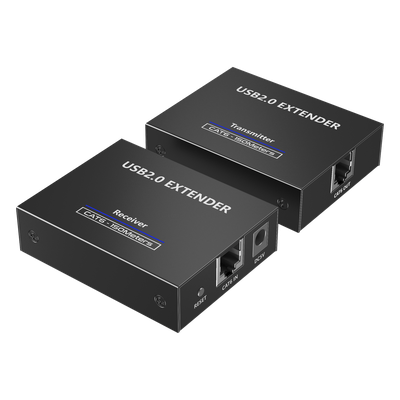 Extensor USB 2.0 / 4 Puertos / Alcance 150 m (492.1 ft) / Cat 5e/6/6a/7 / Conexión en Cascada / Protección contra Sobretensiones