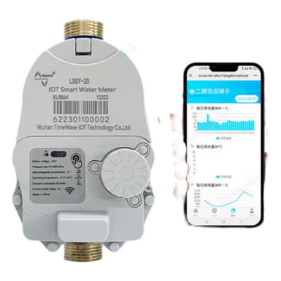 Medidor de Agua Inteligente LoRaWAN / 1 Pulgada / Válvula de Corte Eléctrica / Precisión 10 L / IP67 / Batería Litio 3.6 V
