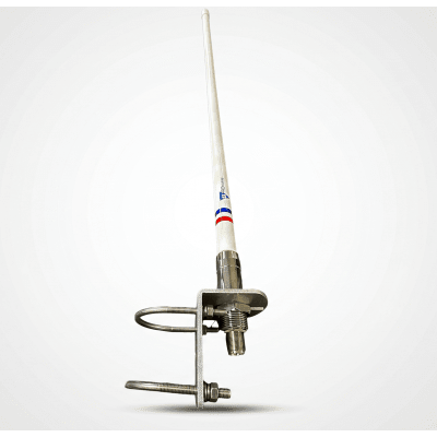 Antena VHF Marina / 4 dBi / 156-163 MHz / Altura 1.1 m (3.61 ft) / Conector SO239 / Color Blanco