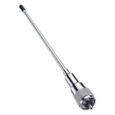 Antena VHF-UHF Marina / 136-512 MHz / 2.1 dBi / 200W / PL-259 Macho / 55.8 cm (22 in) / Omnidireccional 360°