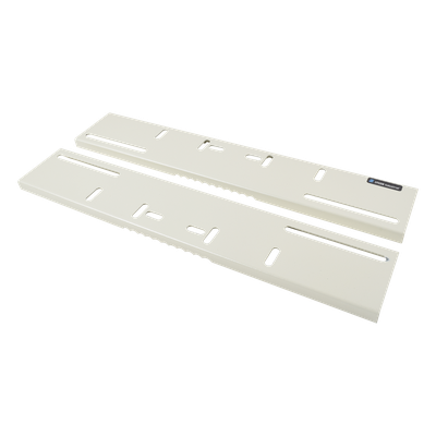 Montaje de Poste / Abrazaderas 3′ a 5′ / Acero Calibre 16 / 394 x 73 x 12 mm / Ajustable 200-370 mm
