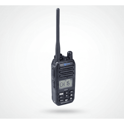Radio Portátil VHF Marino / IP67 Sumergible / 5W / Dual-Watch / NRC Anti-Ruido / Luz LED de Emergencia Activada por Agua / 156-163 MHz