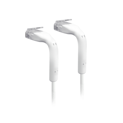 UniFi Patch Cable Cat6 Ultradelgado GbE con Botas Flexibles, Color Blanco, 2 m