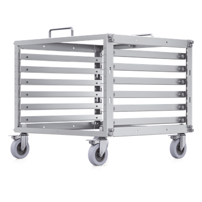 Rack Abierto / 6U / Toolless / Ruedas Bloqueables / Capacidad 80 kg (176 lb) Estático / Acero / NDAA