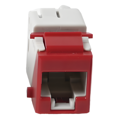Jack Keystone / Cat6 UTP / T568A-B / Punch Down 110 / UL94 V-0 / Rojo