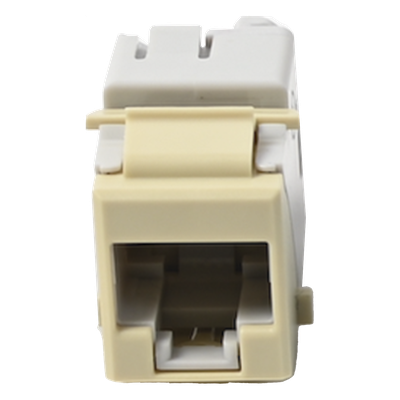 Jack Keystone Cat6A UTP / Terminación 110 / Color Marfil / Conductores 24-22 AWG Sólido y 26-24 AWG Multifilar