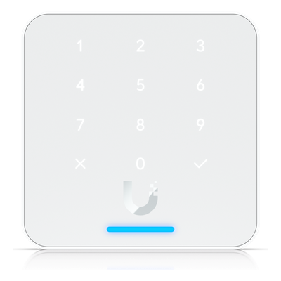 Lector de Acceso IP / Teclado Capacitivo 12 Botones / NFC 13.56 MHz / BLE 4.1 / PoE / IP55 / -30 a 60°C