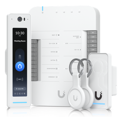 Kit de Control de Acceso / 1 Puerta / 6,000 Usuarios / IP55 / PoE++ / 5 Puertos Gigabit