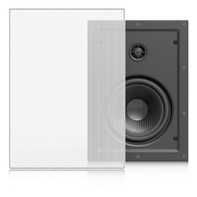 Altavoz Empotrable de Pared / Woofer 6.5″ / Tweeter 1″ Pivote ±15° / 130W 8 Ohms / Cobertura Simétrica Axial 90° / NDAA Compliant