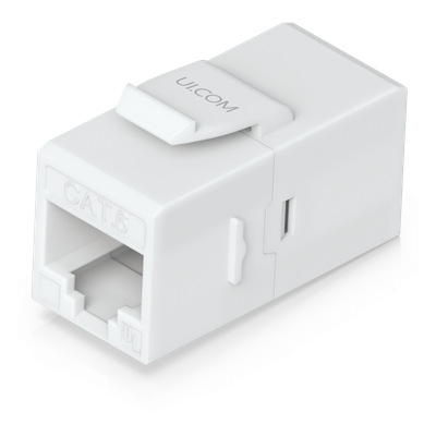 Acoplador Keystone / Cat6 Pass-Through / 10 Gbps / PoE / Snap-In / Paquete 12 Unidades
