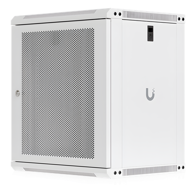 Gabinete Rack 12U / 550×450 mm / Montaje Pared / Puerta Perforada / 2 pies (635 mm) Alto