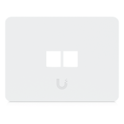 Placa de Pared Keystone / 2 Puertos / Horizontal / Superficie Pintable / 4.4 x 3.2 x 0.12 in / Paquete 4 Piezas
