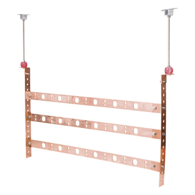 Montaje para Barra de Tierra / Cobre / 63.50 mm (2 1/2 in) / Tres y Cuatro Barras / Diseño Universal
