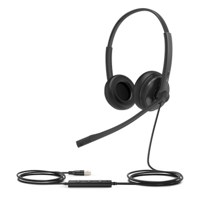 Auriculares USB Profesionales / Audio HD / Cancelación de Ruido Pasiva / Plug-and-Play / Brazo Flexible 320° / Active Protection / 84 g a 118 g