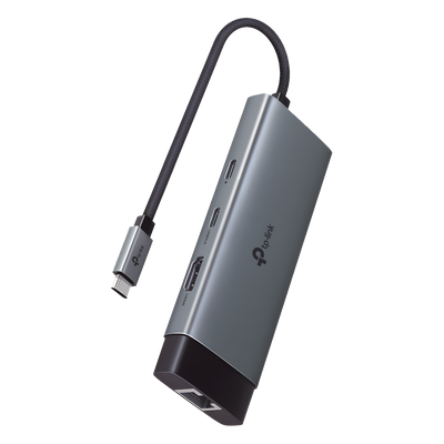 Adaptador HUB / 6 en 1 / USB-C / HDMI 4K@60Hz / Ethernet Gigabit / 100W PD / 4.65 x 1.69 x 0.56 in