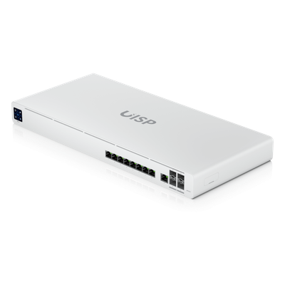 Router para ISP / 9 Puertos GbE RJ45 / 4 Puertos 10G SFP+ / Switch Capa 2 / NAT 9.5 Gbps / Pantalla Táctil 1.3″ / Montaje en Rack
