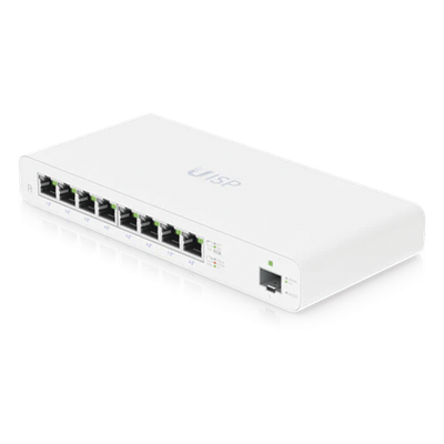 Router Gigabit / 8 Puertos PoE Pasivo 27V / 1 Puerto SFP / NAT 1 Gbps / 110W Total / OSPF y Firewall