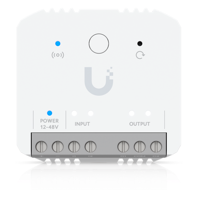Relé Inteligente / Contacto Seco 10A / 12-48V DC / 12-240V AC / Alcance Inalámbrico 2 km (1.2 mi) / Integración UniFi Protect