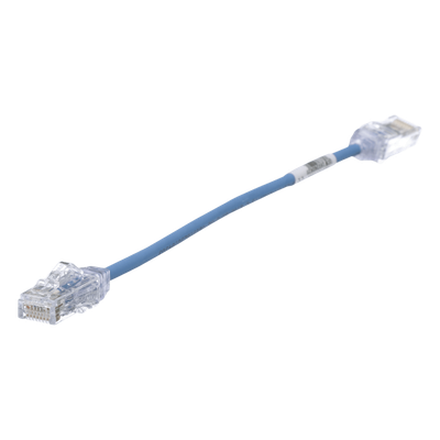 Cable de Parcheo UTP / Cat6 / 28AWG Diámetro Reducido / 20 cm (0.66 ft) / Azul