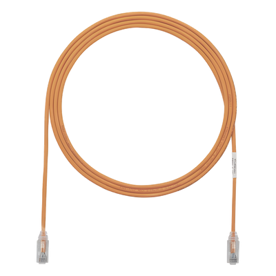 Cable de Parcheo / Cat6 UTP / 28AWG Diámetro Reducido / 3.05 m (10 Pies) / Naranja