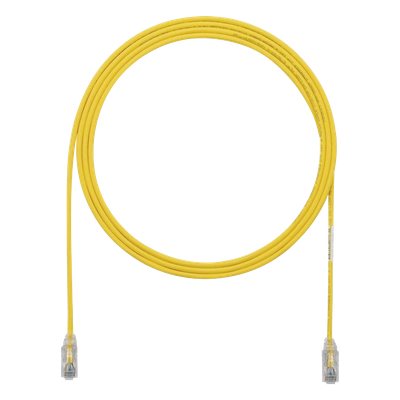 Cable de Parcheo Cat6 / UTP 28AWG / 3.05 m (10 pies) / Diámetro Reducido 3.8 mm / Amarillo