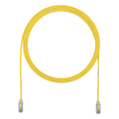 Cable de Parcheo Cat6 UTP / 28AWG Diámetro Reducido / 0.3 m (1 Pie) / Amarillo / Doble Clasificación CM/LSZH