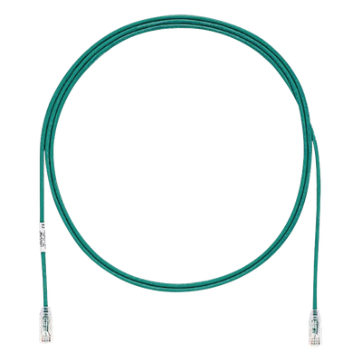 Cable de Parcheo UTP / Cat6 / 28AWG Diámetro Reducido / 2.13 m (7 Pies) / Verde