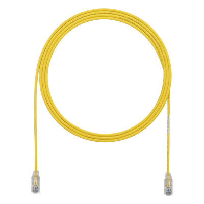 Cable de Parcheo Cat6 UTP / 28AWG Diámetro Reducido / 2.13 m (7 Pies) / Doble Clasificación CM/LSZH / Amarillo