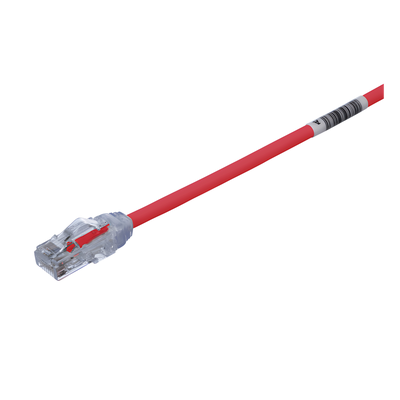 Cable de Parcheo UTP / Cat6A / 28AWG Diámetro Reducido / CM-LSZH / 4.57 m (15 ft) / Rojo