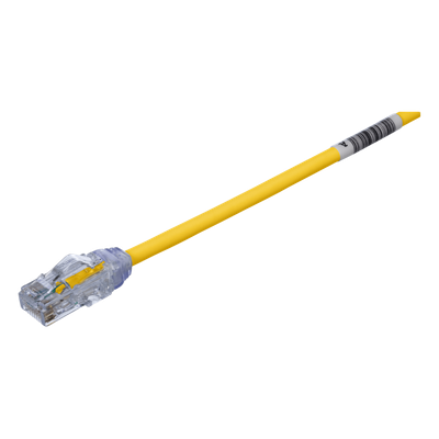Cable de Parcheo UTP / Cat6A 500 MHz / 28 AWG Diámetro Reducido 4.7 mm / Doble Clasificación CM/LSZH / PoE IEEE 802.3bt / 0.61 m (2 ft)