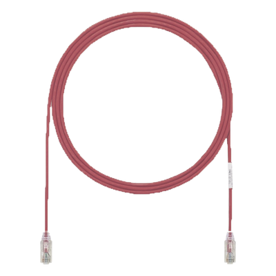 Cable de Parcheo UTP / Cat6A / 28AWG / CM-LSZH / 0.91 m (3 Pies) / Rojo