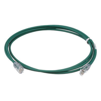 Cable de Parcheo UTP Cat6A / 28AWG / CM-LSZH / 2.13 m (7 ft) / Verde