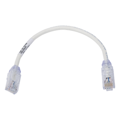 Cable de Parcheo UTP / Cat6A / 28 AWG / CM-LSZH / 20.3 cm (8 ft) / PoE++ / Alta Densidad